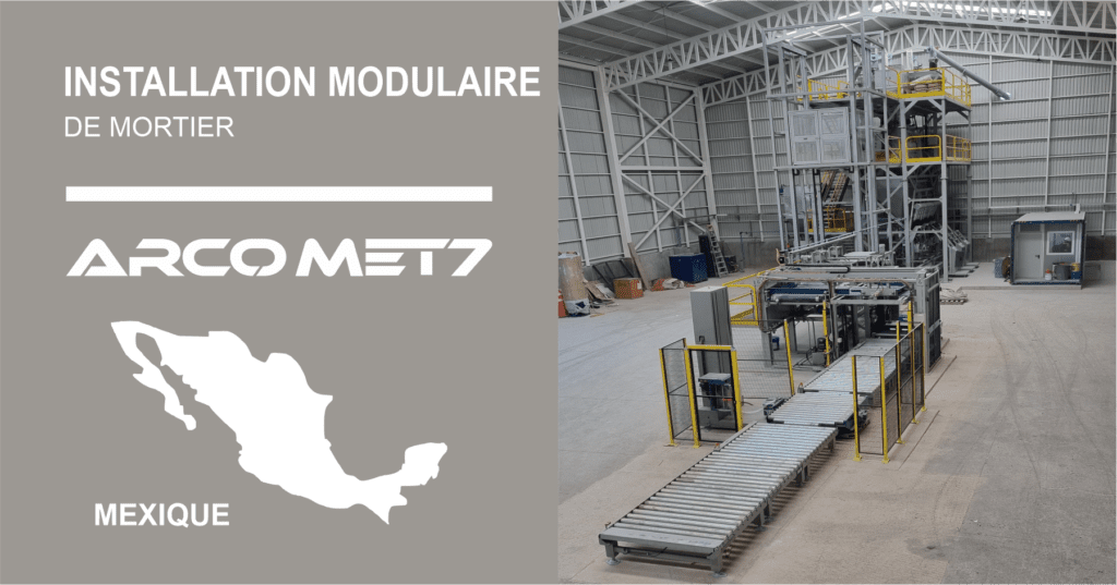Usine modullaire de mortier