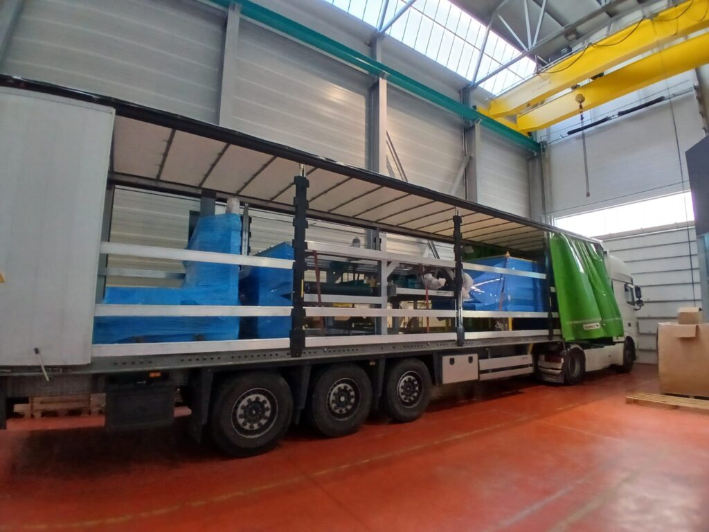 Carga en camión de la línea de ensacado